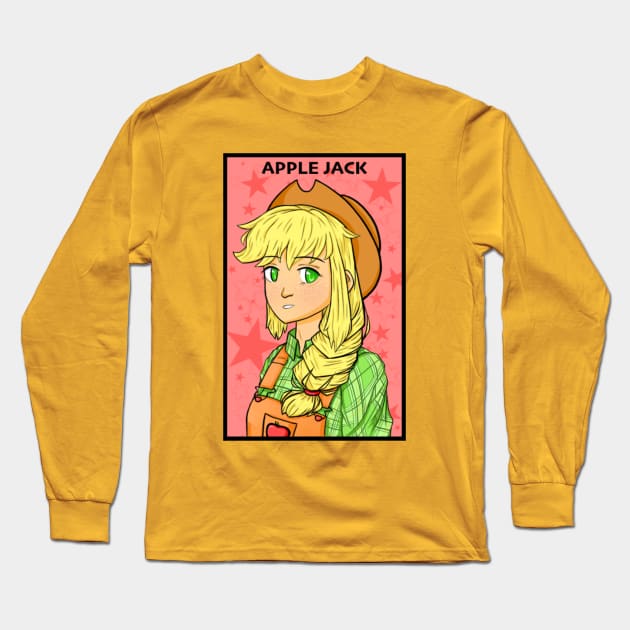 Apple Jack - My Little Pony Equestria Girls Long Sleeve T-Shirt by indieICDtea